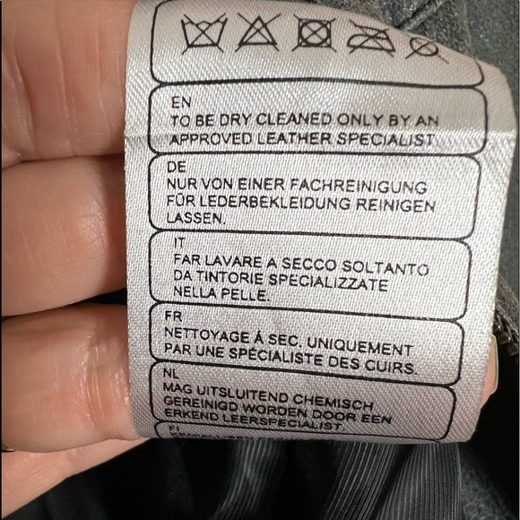 Vintage Cigno Nero Leather Suede Zip Up Jacket Gray Size Small - Picture 6 of 15